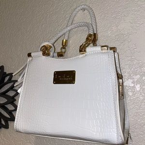 Bebe white purse